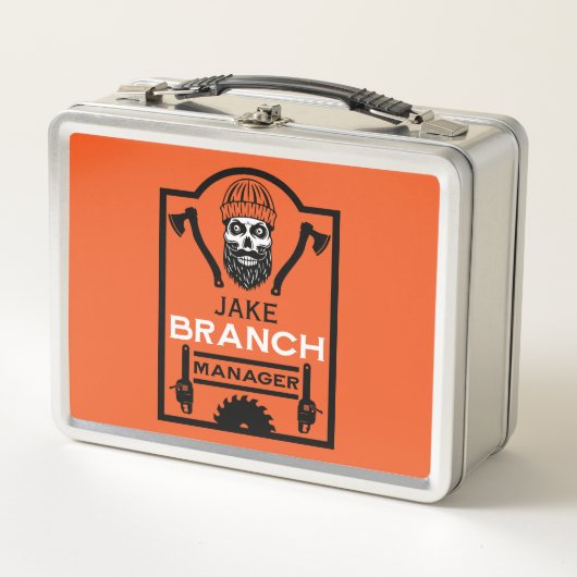 Arborist Tree Surgeon Metall Brotdose (Vorderseite)