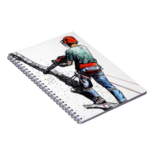 Arborist Tree Surgeon Notizblock (Rechte Seite)