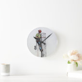 Arborist Tree Surgeon Runde Wanduhr (Zuhause)