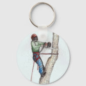 Arborist Tree Surgeon Schlüsselanhänger (Vorderseite)