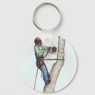 Arborist Tree Surgeon Schlüsselanhänger