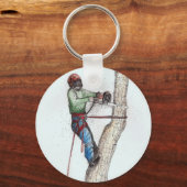 Arborist Tree Surgeon Schlüsselanhänger (Vorderseite)