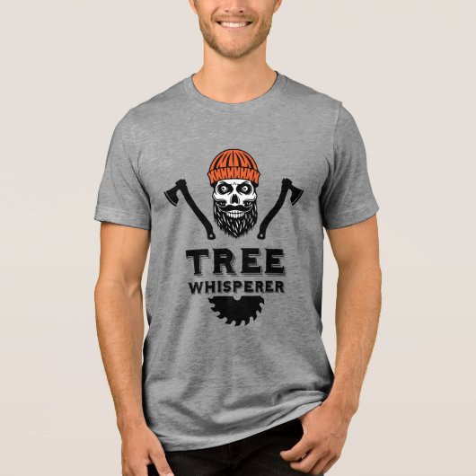 Arborist Tree Surgeon Tri-Blend Shirt (Vorderseite)