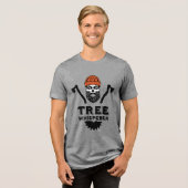Arborist Tree Surgeon Tri-Blend Shirt (Vorderseite voll)