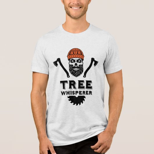 Arborist Tree Surgeon Tri-Blend Shirt (Vorderseite)