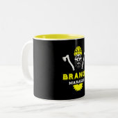 Arborist Tree Surgeon Zweifarbige Tasse (Vorderseite Links)