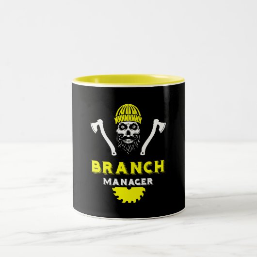 Arborist Tree Surgeon Zweifarbige Tasse (Mittel)