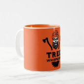 Arborist Tree Surgeon Zweifarbige Tasse (Vorderseite Links)
