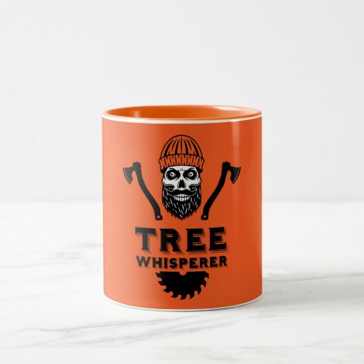 Arborist Tree Surgeon Zweifarbige Tasse (Mittel)