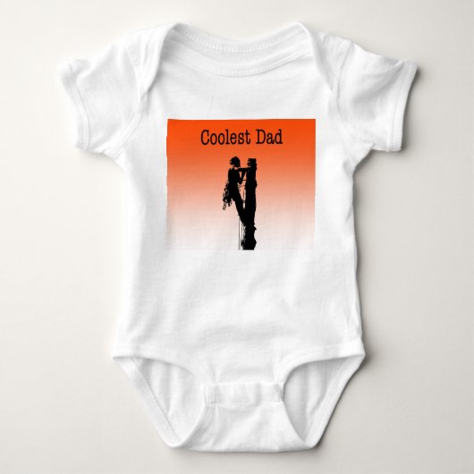 Arborist Treueber-Kettensäge Baby Strampler (Vorderseite)