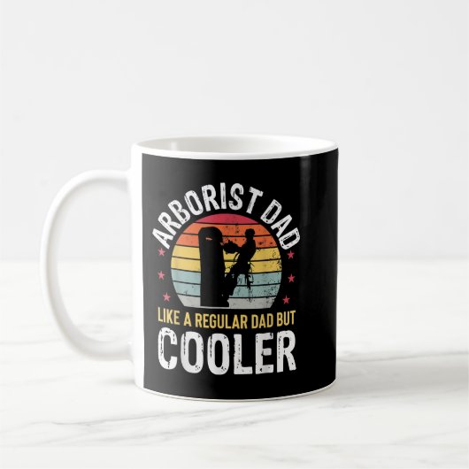 Arborist Vater Tree Climber Logger Woodworker Chai Kaffeetasse (Links)
