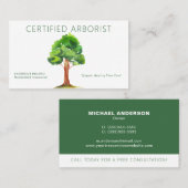 Arborist-Visitenkarte Visitenkarte (Vorne/Hinten)