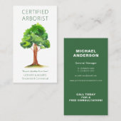 Arborist-Visitenkarte Visitenkarte (Vorne/Hinten)