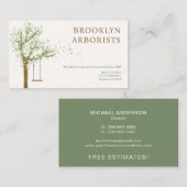 Arborist-Visitenkarte Visitenkarte (Vorne/Hinten)