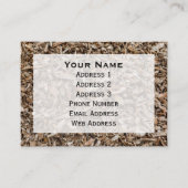 Arborist Wood Chips Background Visitenkarte (Vorderseite)