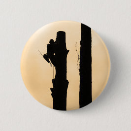 Arboristen: Silhouette Climber Sunset Minimalistis Button