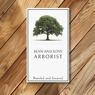 Arboristischer Baum-Entfernungsdienst für Landscha Visitenkarte