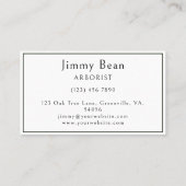 Arboristischer Baum-Entfernungsdienst für Landscha Visitenkarte (Rückseite)