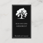 Arboristischer Baum-Entfernungsdienst für Landscha Visitenkarte (Vorderseite)
