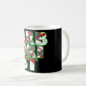 Arboristisches Cool-grün- und rotes Textdesign Kaffeetasse (VorderseiteRechts)