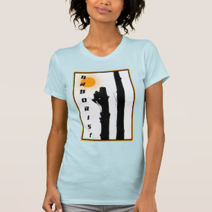 Arborists T Shirt: Steigende Silhouette Kletterer T-Shirt