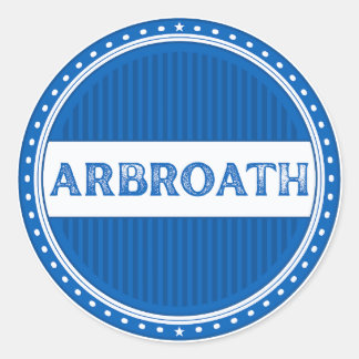 Arbroath City Pride Emblem – Schottische Identität Runder Aufkleber