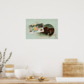 Arbuckles' illustrierter Atlas Poster (Küche)