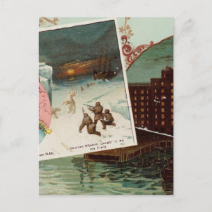 Arbuckles' illustrierter Atlas Postkarte
