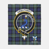 Arbuthnot Clan Abzeichen Tartan Kariert Fleecedecke (Vorderseite)