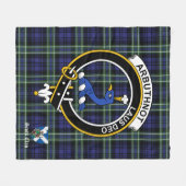 Arbuthnot Clan Abzeichen Tartan Kariert Fleecedecke (Vorderseite (Horizontal))