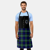 Arbuthnot Clan Abzeichen & Tartan Kilt Schürze (Getragen)