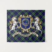 Arbuthnot Clan Abzeichen & Tartan Tapestry Wandteppich (Vorderseite (Horizontal))