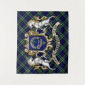 Arbuthnot Clan Abzeichen & Tartan Tapestry Wandteppich (Vorderseite)