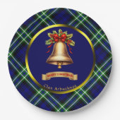 Arbuthnot Tartan Personalisiert Weihnachten Pappteller (Vorderseite)