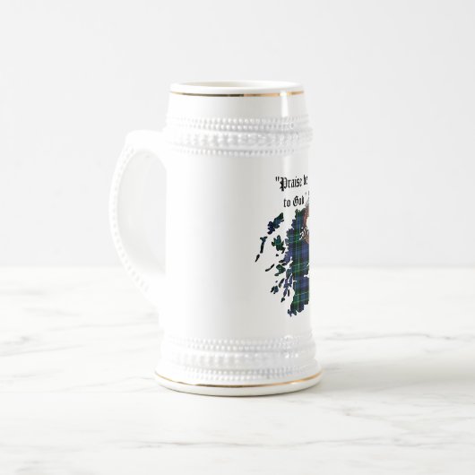 Arbuthnott Clan Abzeichen Stein Bierglas (Vorderseite Links)