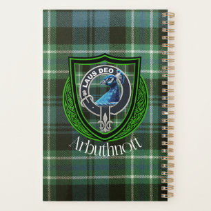 Arbuthnott schottischer Clan-Tartan und Wappen Planer