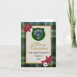 Arbuthnott Scottish Clan Tartan & Crest Karte