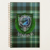 Arbuthnott Scottish Clan Tartan und Wappen Planer (Vorderseite)