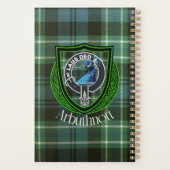 Arbuthnott Scottish Clan Tartan und Wappen Planer (Rückseite)