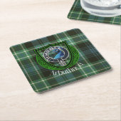 Arbuthnott Scottish Clan Tartan und Wappen Rechteckiger Pappuntersetzer (angewinkelt)