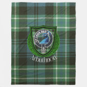 Arbuthnott Scottish Clan Tartan & Wappen Fleecedecke (Vorderseite)