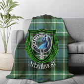 Arbuthnott Scottish Clan Tartan & Wappen Fleecedecke