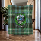 Arbuthnott Scottish Clan Tartan & Wappen Fleecedecke