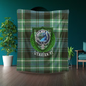 Arbuthnott Scottish Clan Tartan & Wappen Fleecedecke