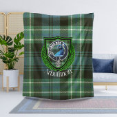 Arbuthnott Scottish Clan Tartan & Wappen Fleecedecke