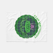 Arbuthnott Scottish Tartan Celtic Thistle Fleecedecke (Vorderseite (Horizontal))