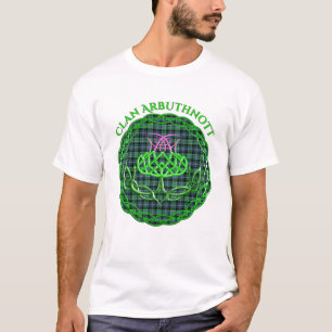 Arbuthnott Scottish Tartan Celtic Thistle T-Shirt