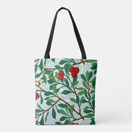Arbutus, berühmtes Muster von William Morris Tasche (Rückseite)