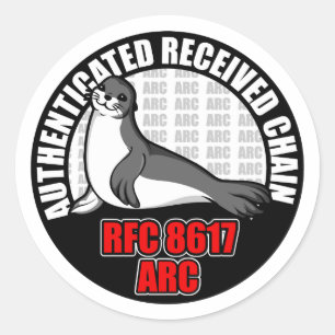 ARC-Aufkleber 2019, Blatt, rund 12 x 1,5 Zoll Runder Aufkleber
