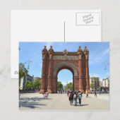 'Arc de Triomf', Barcelona Postkarte (Vorne/Hinten)